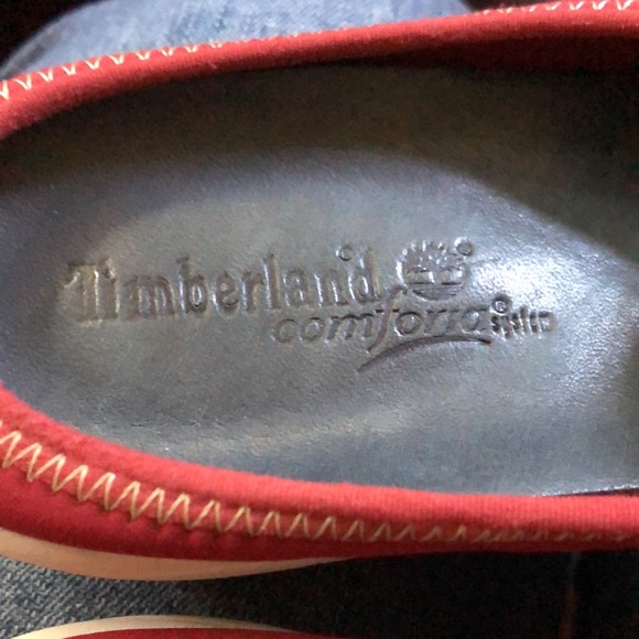 Timberline comforia red boat shoe style loafer with toggle detail - Picture 9 of 13